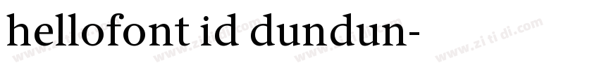 hellofont id dundun字体转换